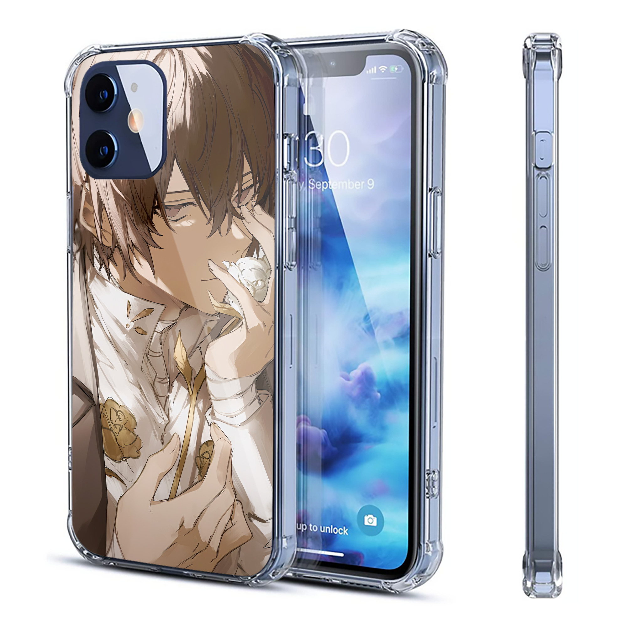 （画像用） 文豪ストレイドッグス Bungo Stray Dogs 【iPhone 12シリーズ対応】透明スマホケース（クリアソフトケース）